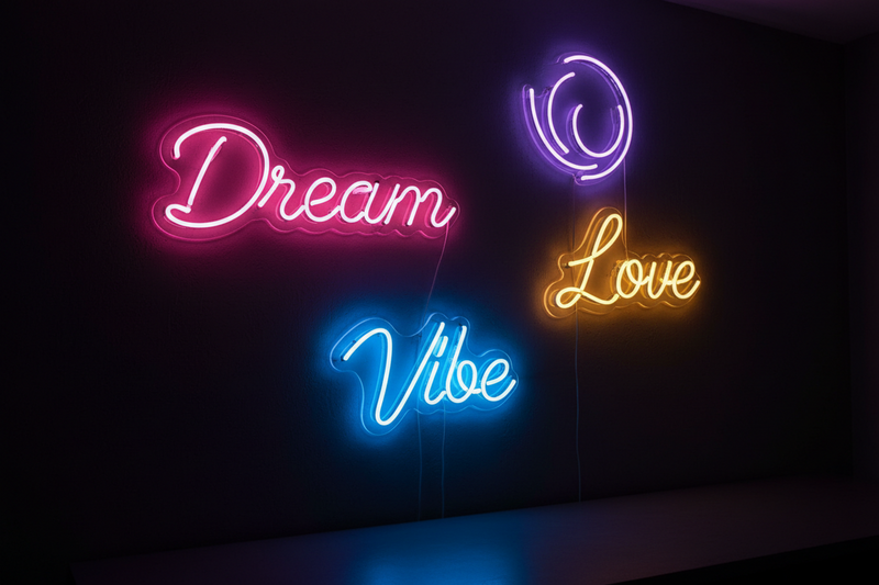 Text Based Neon Sign