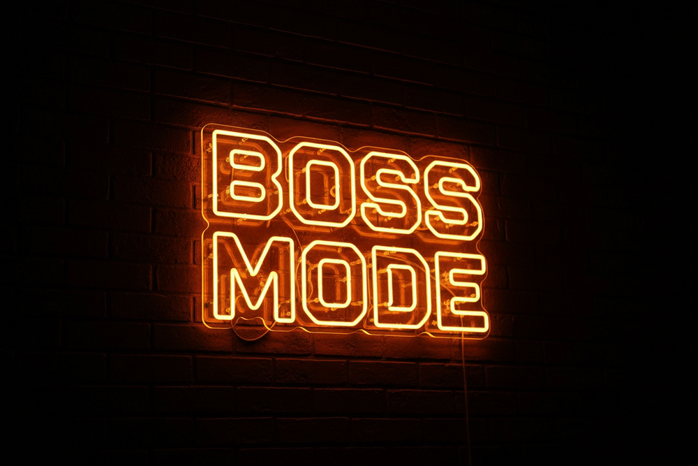 Boss Mode Neon Sign