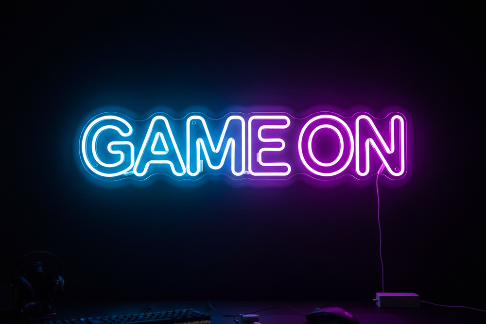 Game On Neon Sign