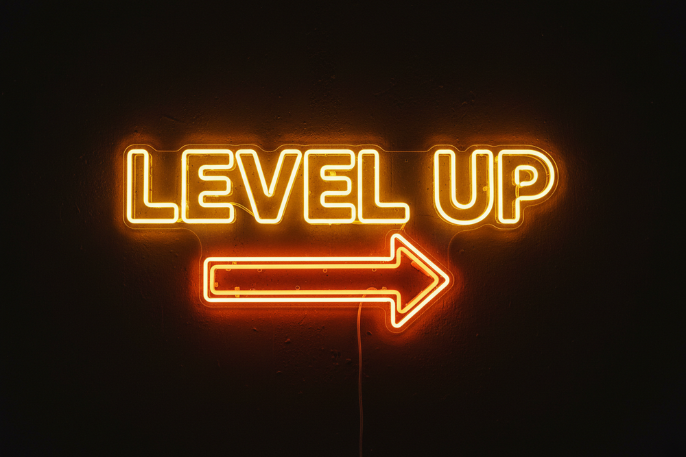 Level Up Neon Sign