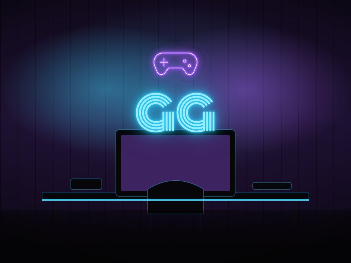 Neon sign for Gaming