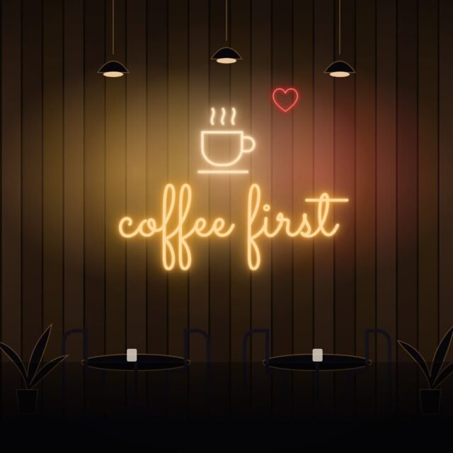 coffee neon sign