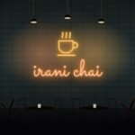 irani chai neon sign