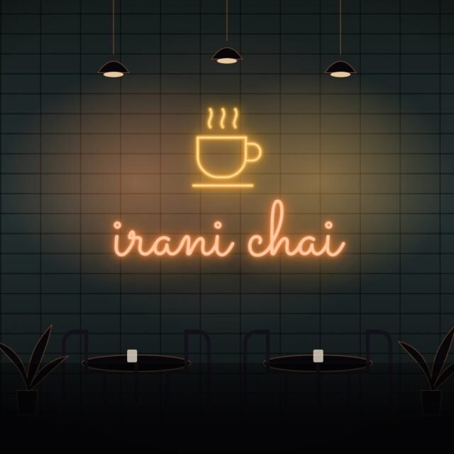 irani chai neon sign