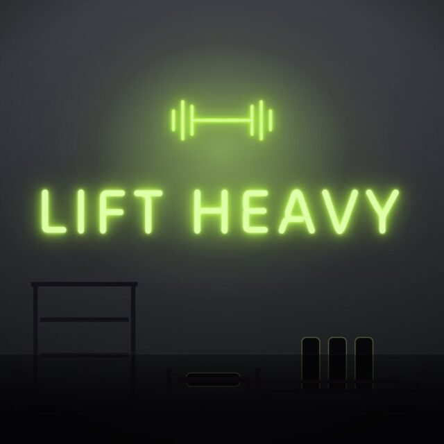 gym neon sign