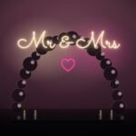 mr and mrs neon sign