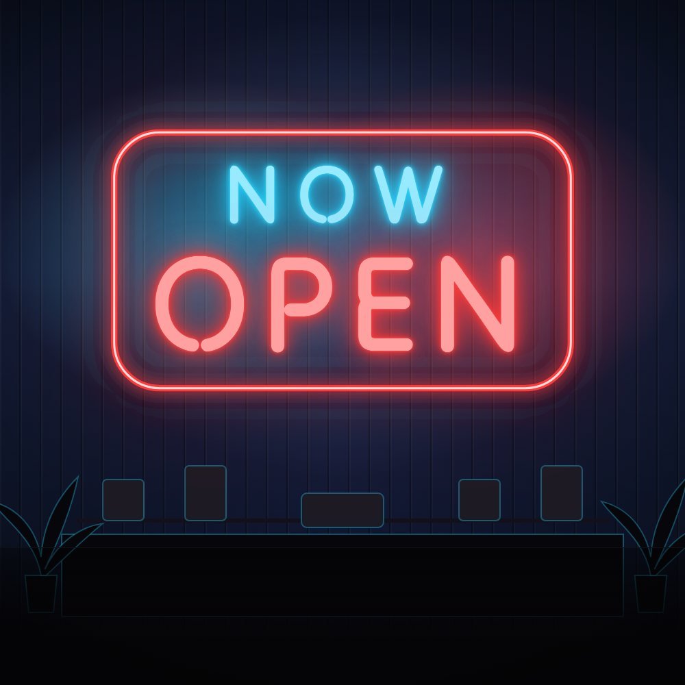 neon sign board for shop