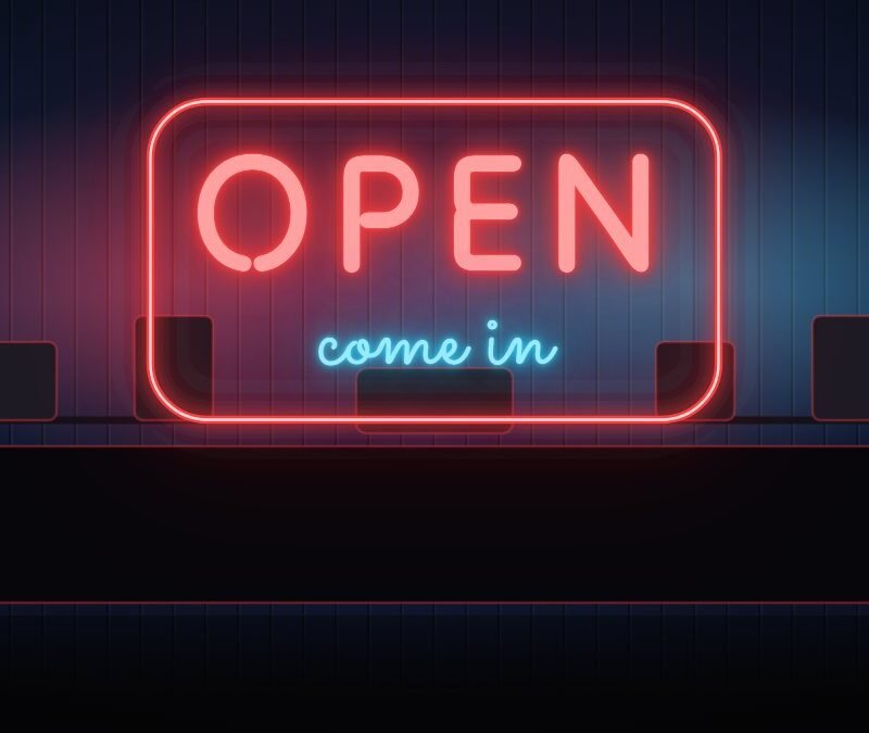 neon sign board for shop